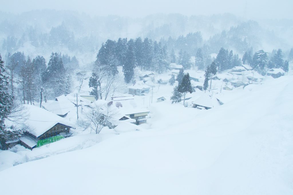 A small village in YUKIGUNI, Japan